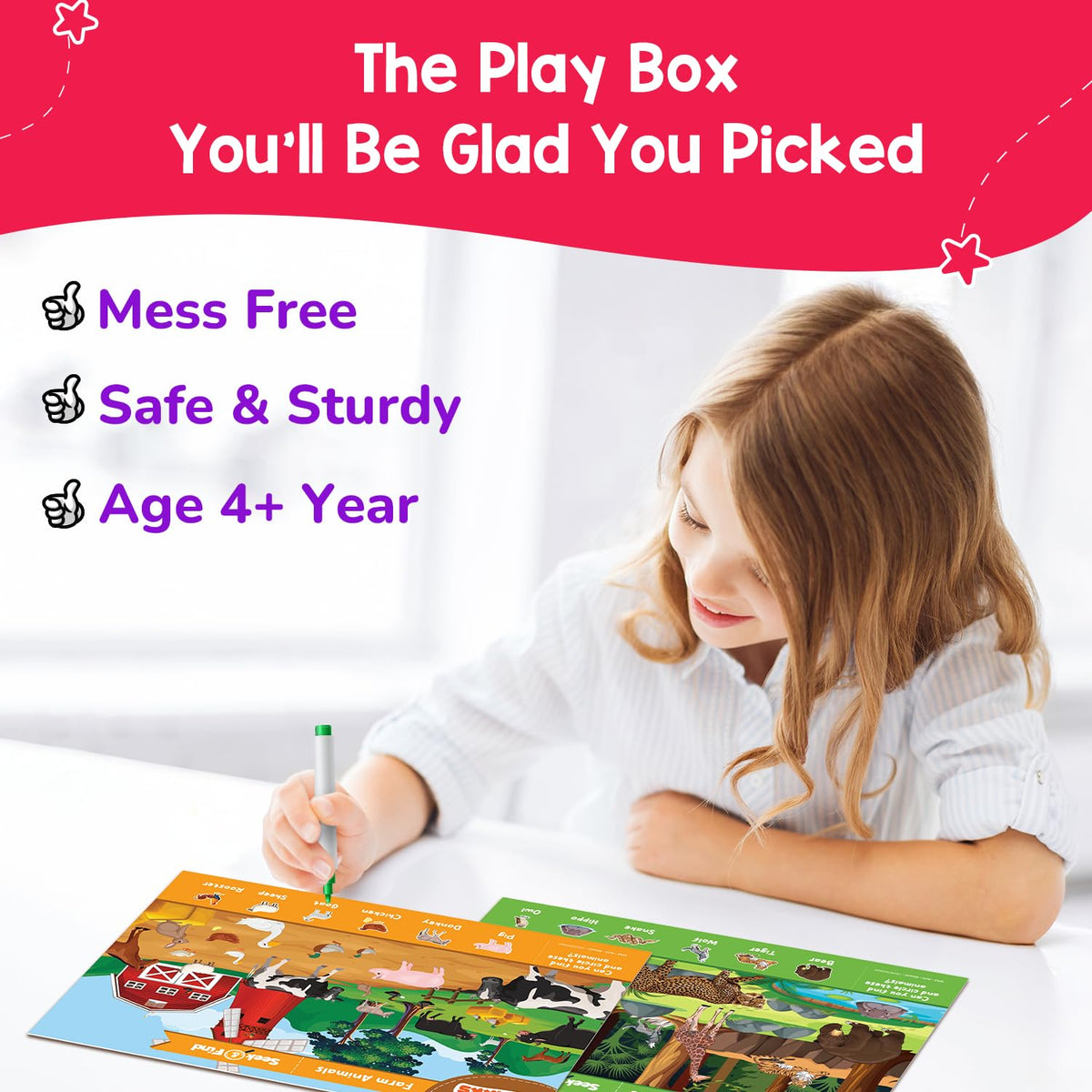 Smartivity Montessori Busy Box — 7-in-1 Preschool Learning Kit (Ages 3-6)