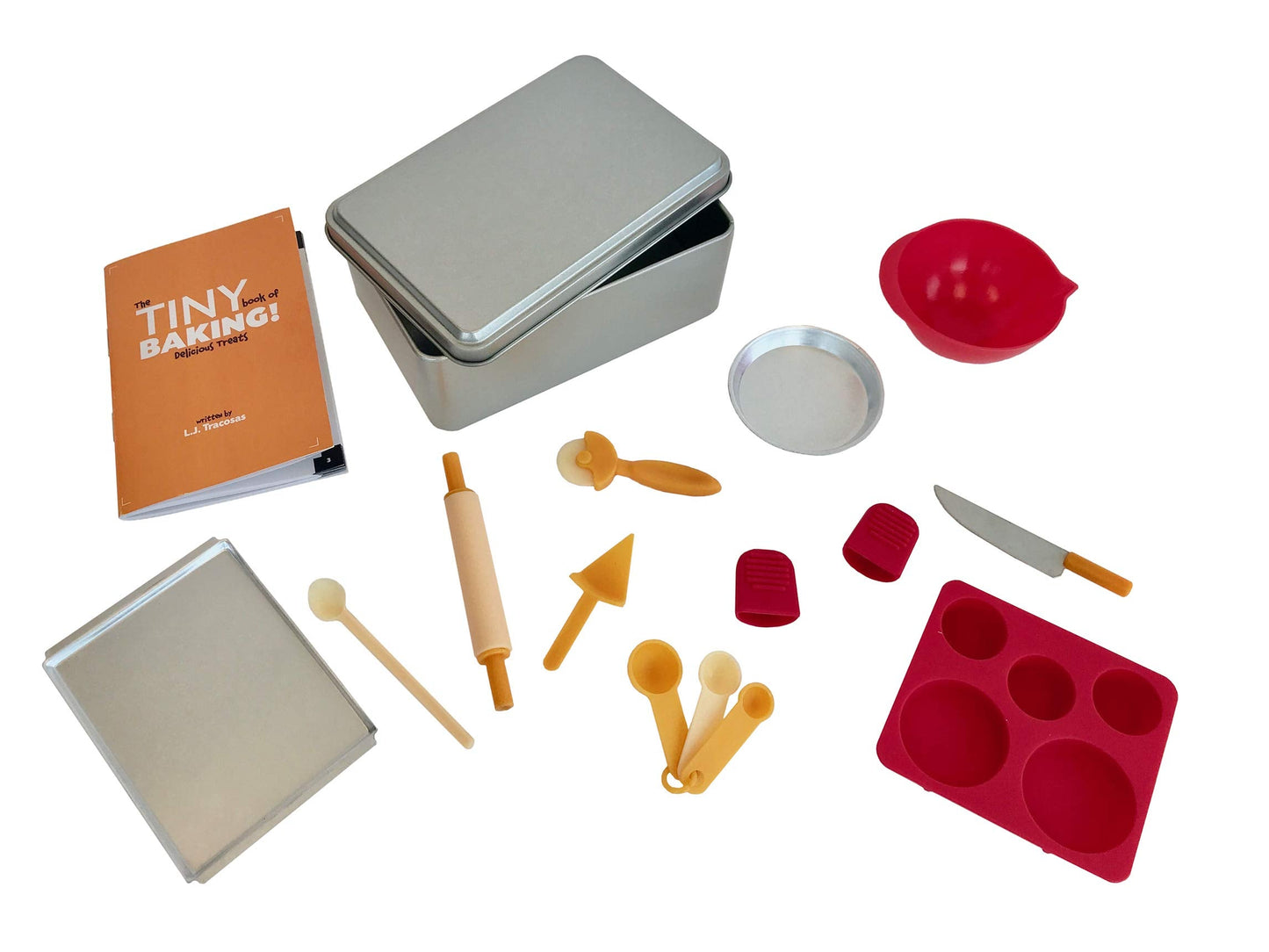 SmartLab Tiny Baking Kit: 17-Piece Mini Tools, 20 Delicious Tiny Recipes, Big Science for Kids