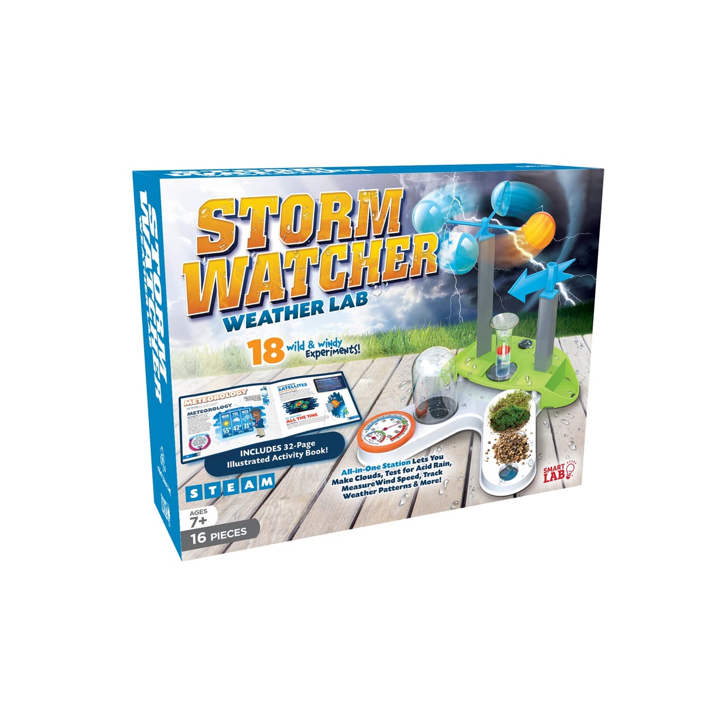 SMARTLAB Storm Watcher Weather Lab - 18 Wild Weather Experiments for Young Meteorologists