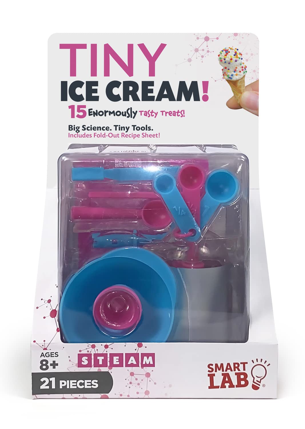 SmartLab Tiny Ice Cream Kit — 15 Enormously Tasty Treats, Big Science, Tiny Tools
