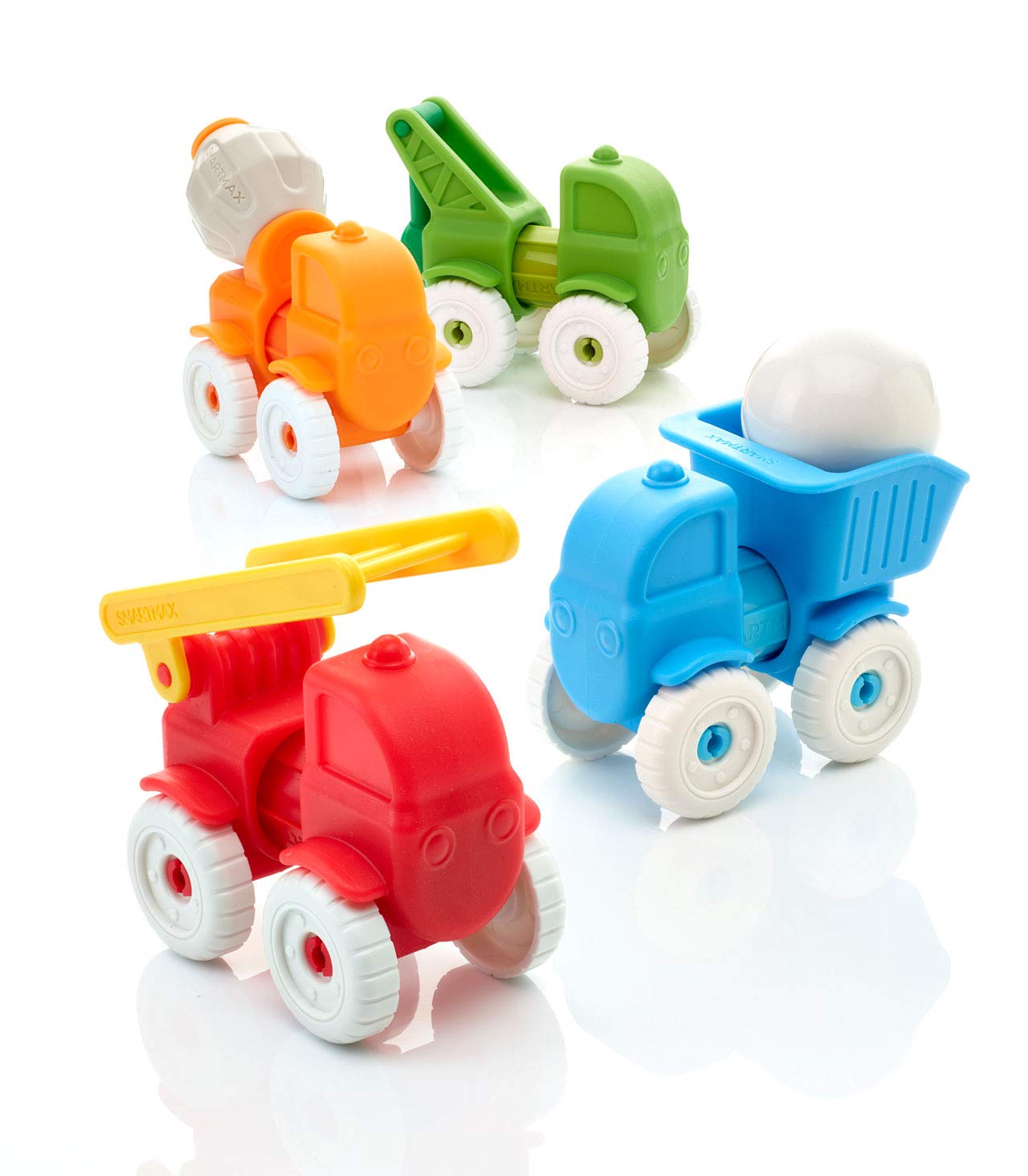 SmartMax My First Vehicles Magnetic Building Set – STEM Toy for Ages 1-5