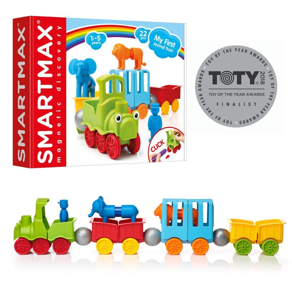 SmartMax My First Animal Train – STEM Magnetic Discovery Play Set for Ages 1-5
