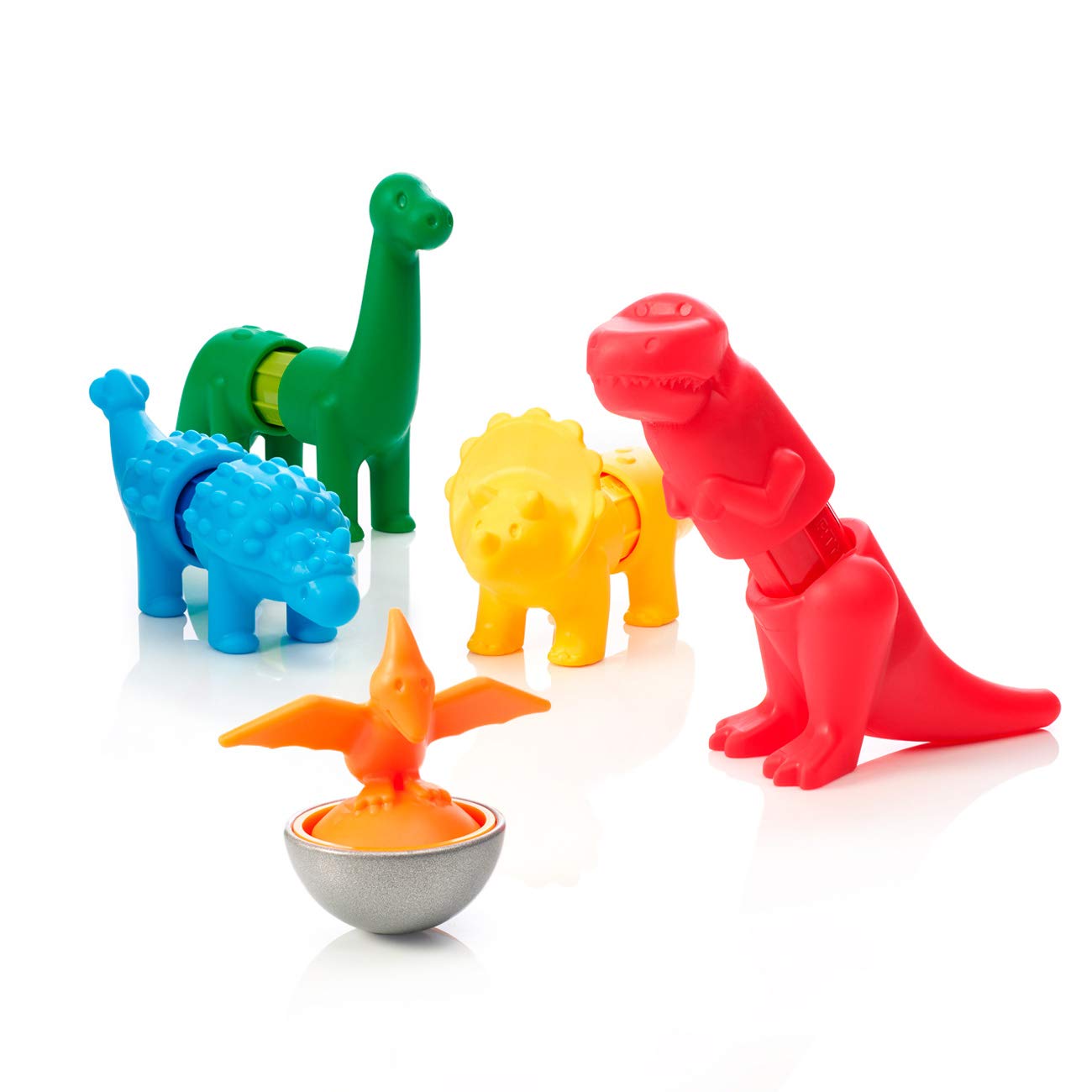 SmartMax My First Dinosaurs Magnetic Building Set | STEM Toy for Ages 1–5