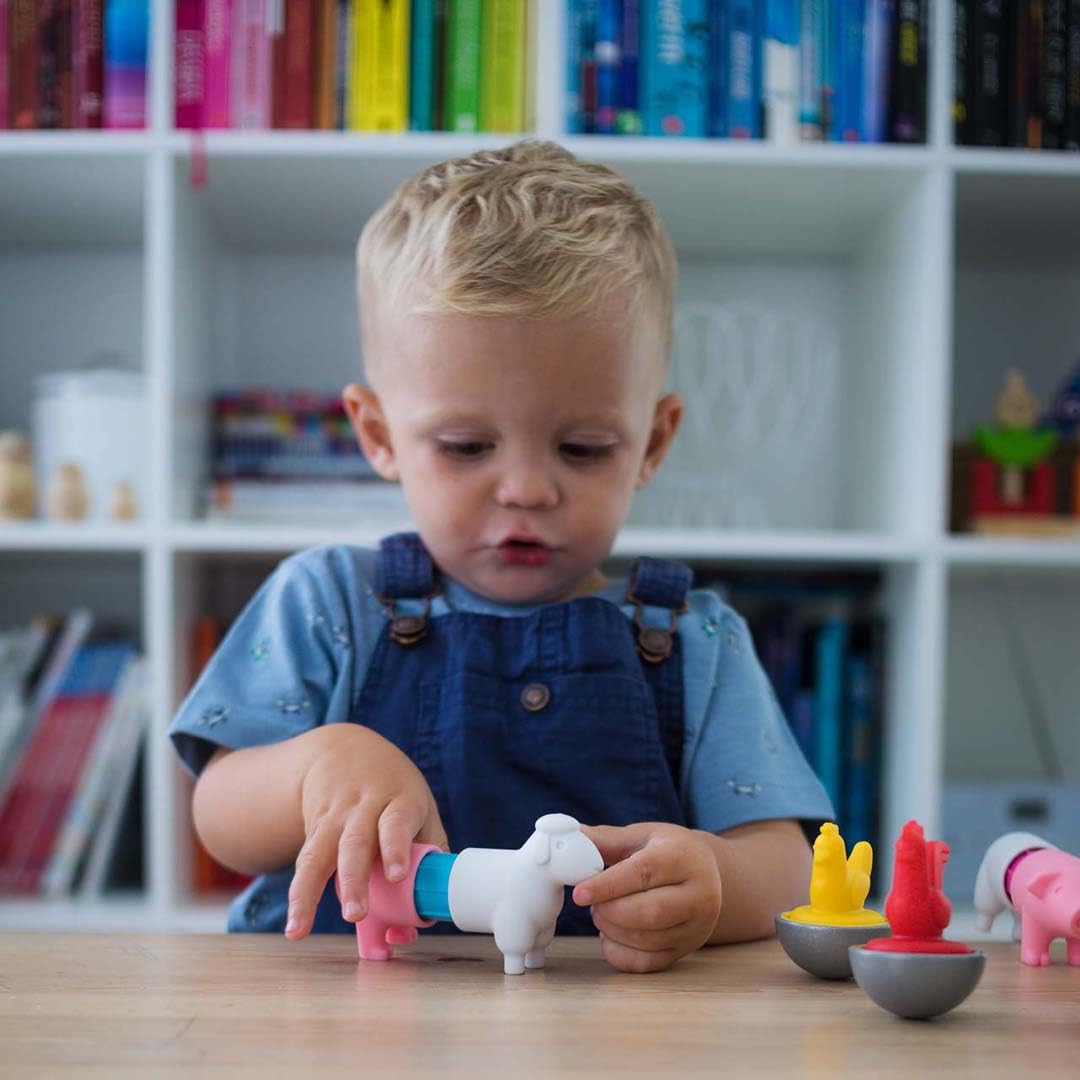 SmartMax My First Farm Animals Magnetic Building Set for Toddlers 1-5 – Open-Ended STEM Fun