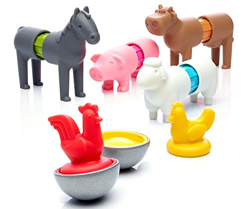SmartMax My First Farm Animals Magnetic Building Set for Toddlers 1-5 – Open-Ended STEM Fun