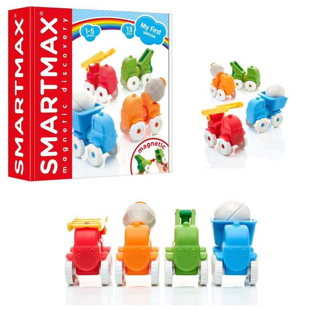 SmartMax My First Vehicles Magnetic Building Set – STEM Toy for Ages 1-5