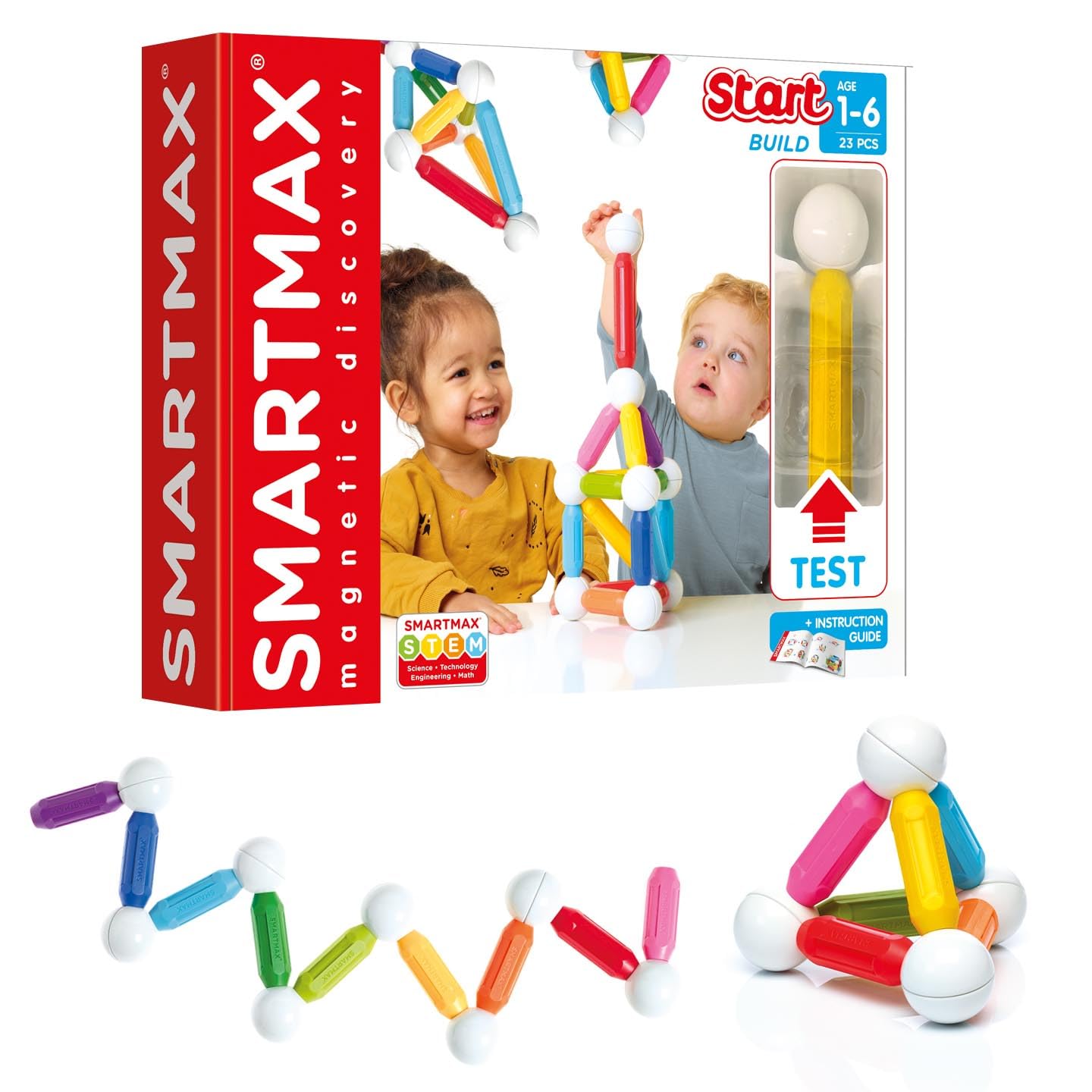 SmartMax Start STEM Magnetic Discovery Set for Ages 1-10 | Magnetic Building Toy