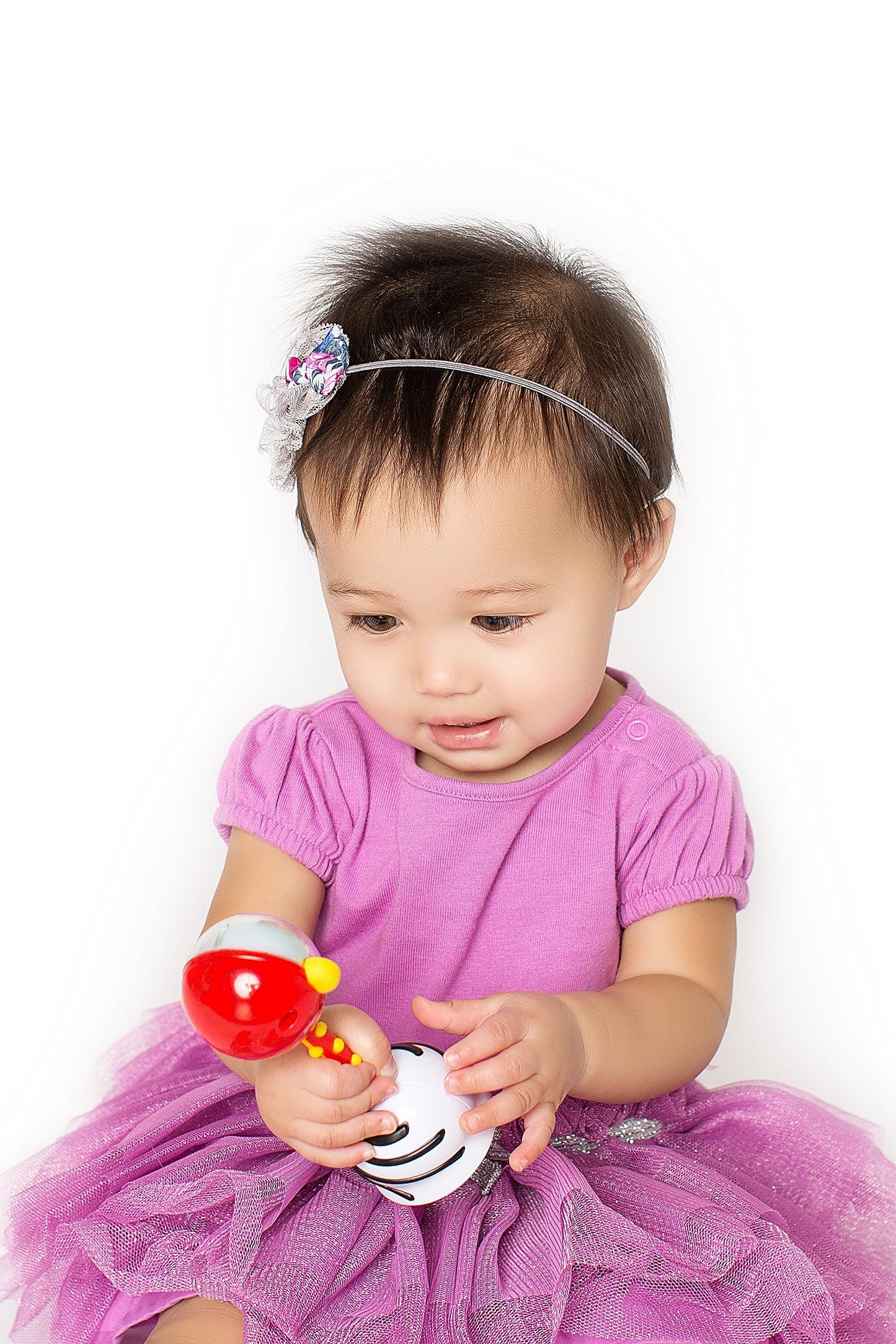 SmartNoggin NogginStik Light-up Rattle – Color-Changing, Textured Baby Toy (0-12M)