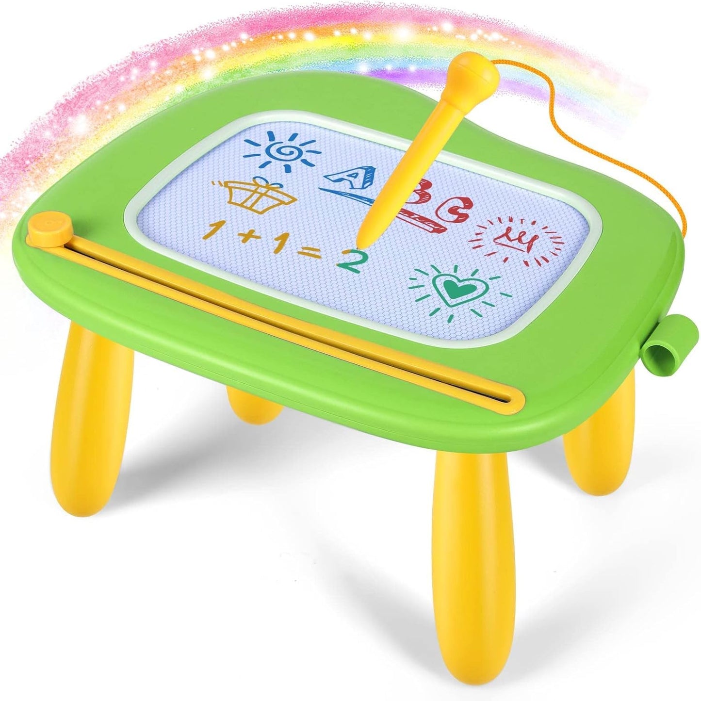 SMASIAGON Magnetic Doodle Board for Toddlers – Educational Drawing Pad Green