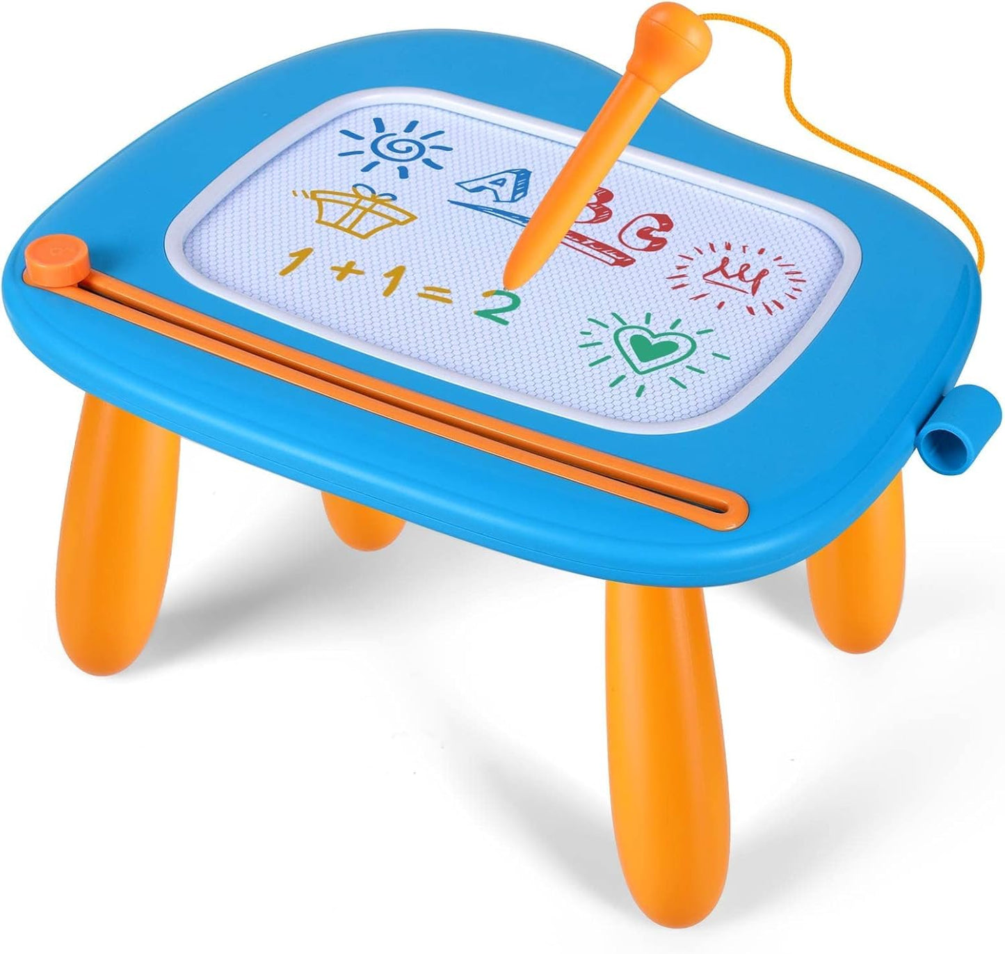Smasiagon Magnetic Drawing Board for Kids – Toddler Toys for Ages 1-3 (Blue) – Educational, Mess-Free Learning
