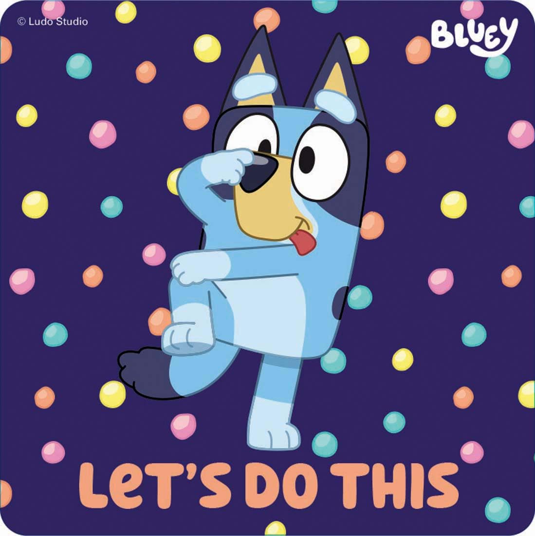 SmileMakers Bluey Stickers for Kids Classroom – 100 Count, 5 Designs, 2.5-Inch Reward Stickers