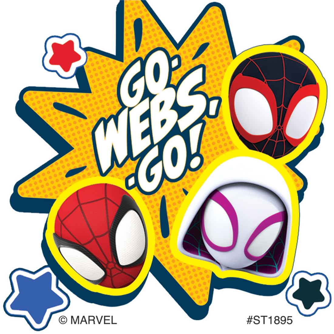 SmileMakers Spidey & His Amazing Friends Stickers – 100 Count, USA-Made, Hypoallergenic