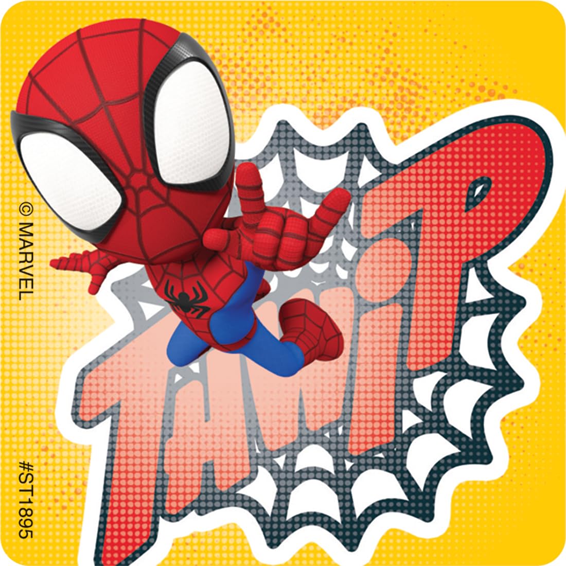 SmileMakers Spidey & His Amazing Friends Stickers – 100 Count, USA-Made, Hypoallergenic