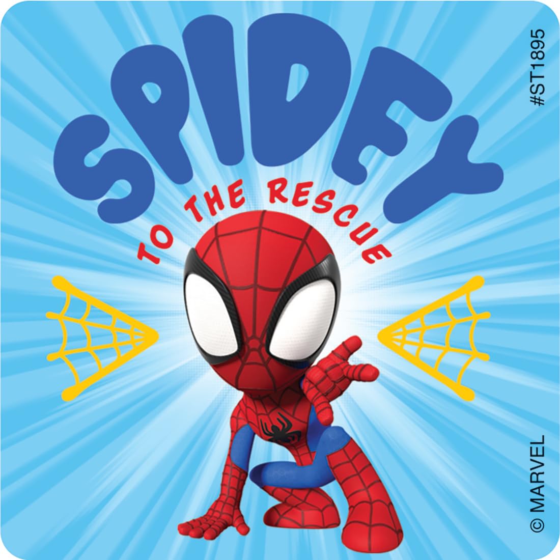 SmileMakers Spidey & His Amazing Friends Stickers – 100 Count, USA-Made, Hypoallergenic