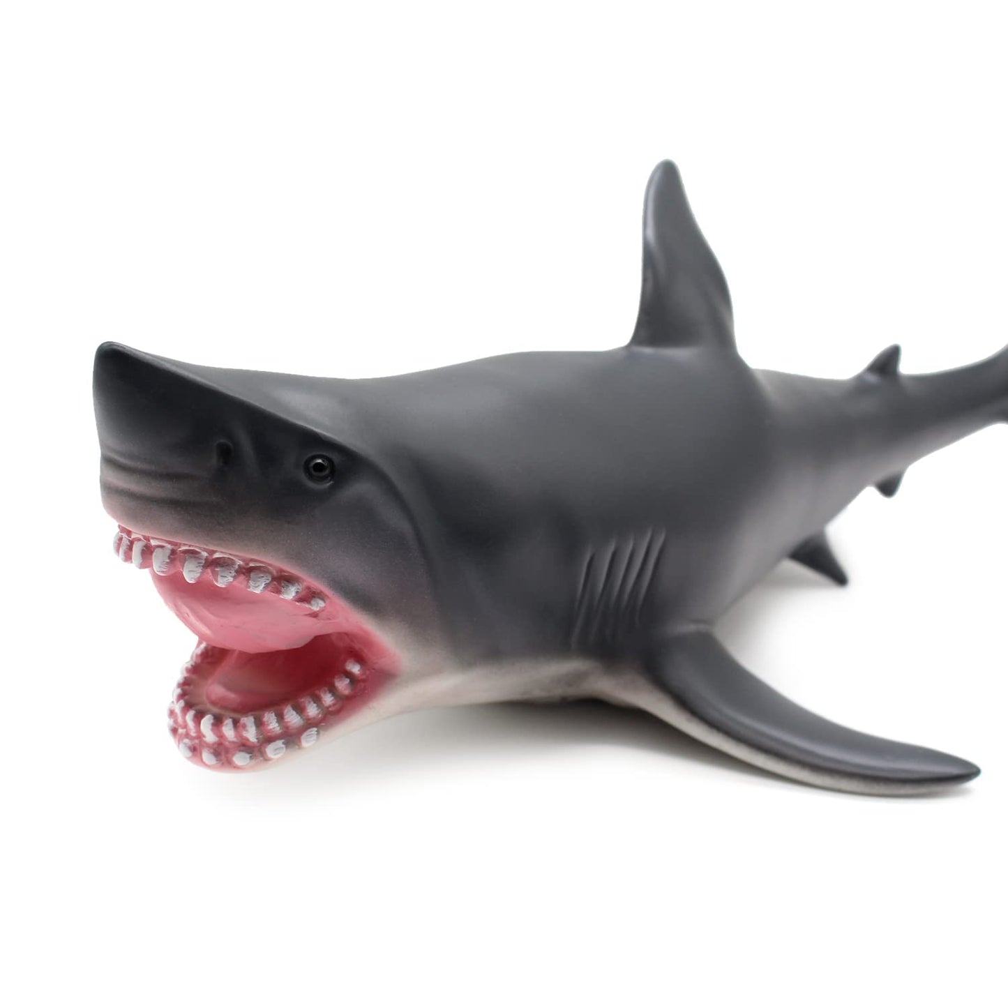 SmilerSmile 15-Inch Great White Shark Toy — Soft PVC Ocean Creature for Play, Learning, and Decor