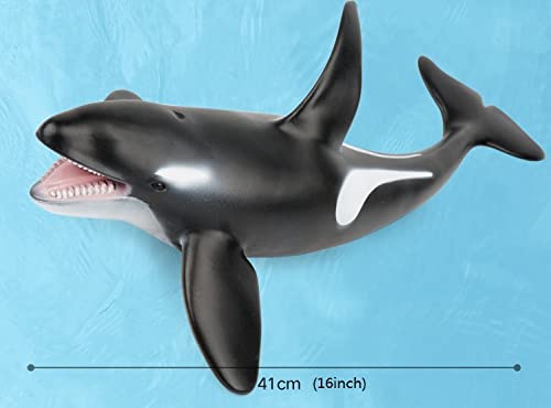 SmilerSmile Simulated Ocean Killer Whale — 15-Inch Soft PVC Educational Toy