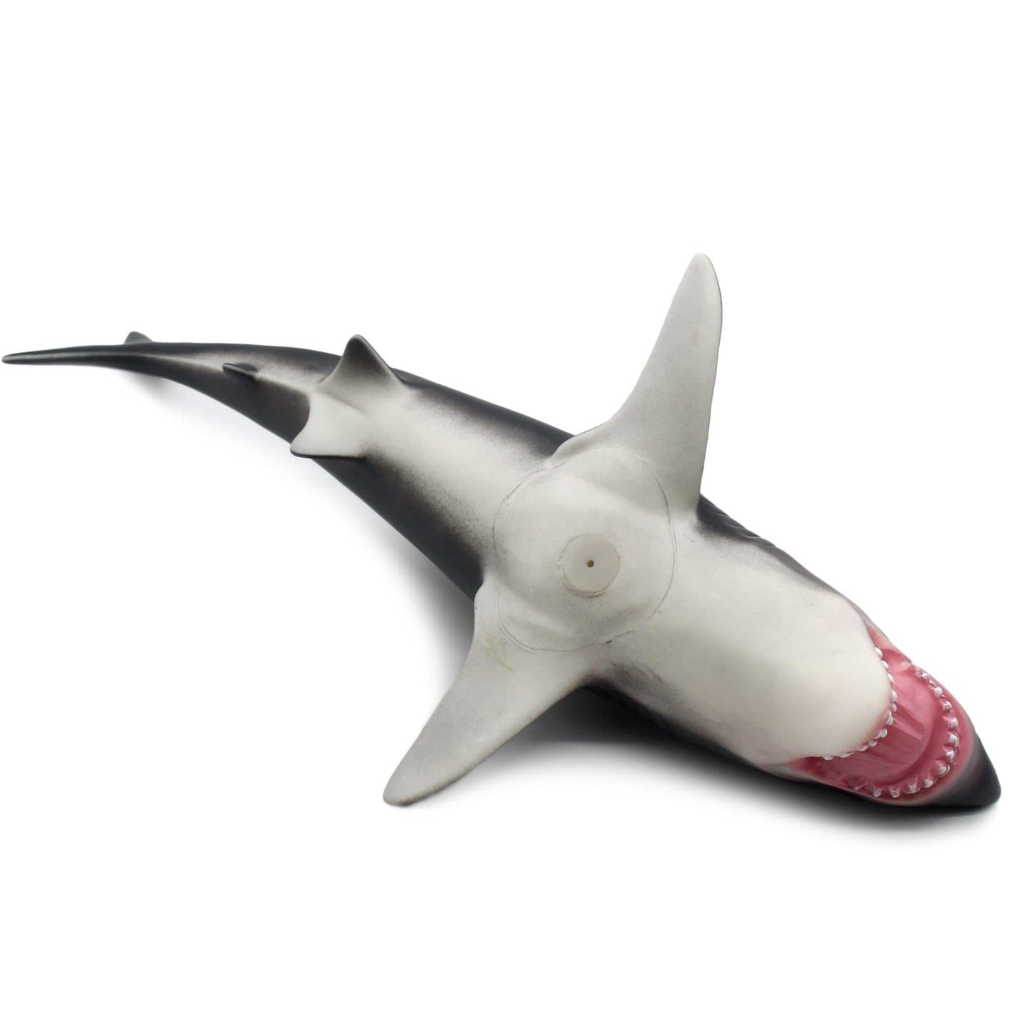 SmilerSmile 15-Inch Great White Shark Toy — Soft PVC Ocean Creature for Play, Learning, and Decor