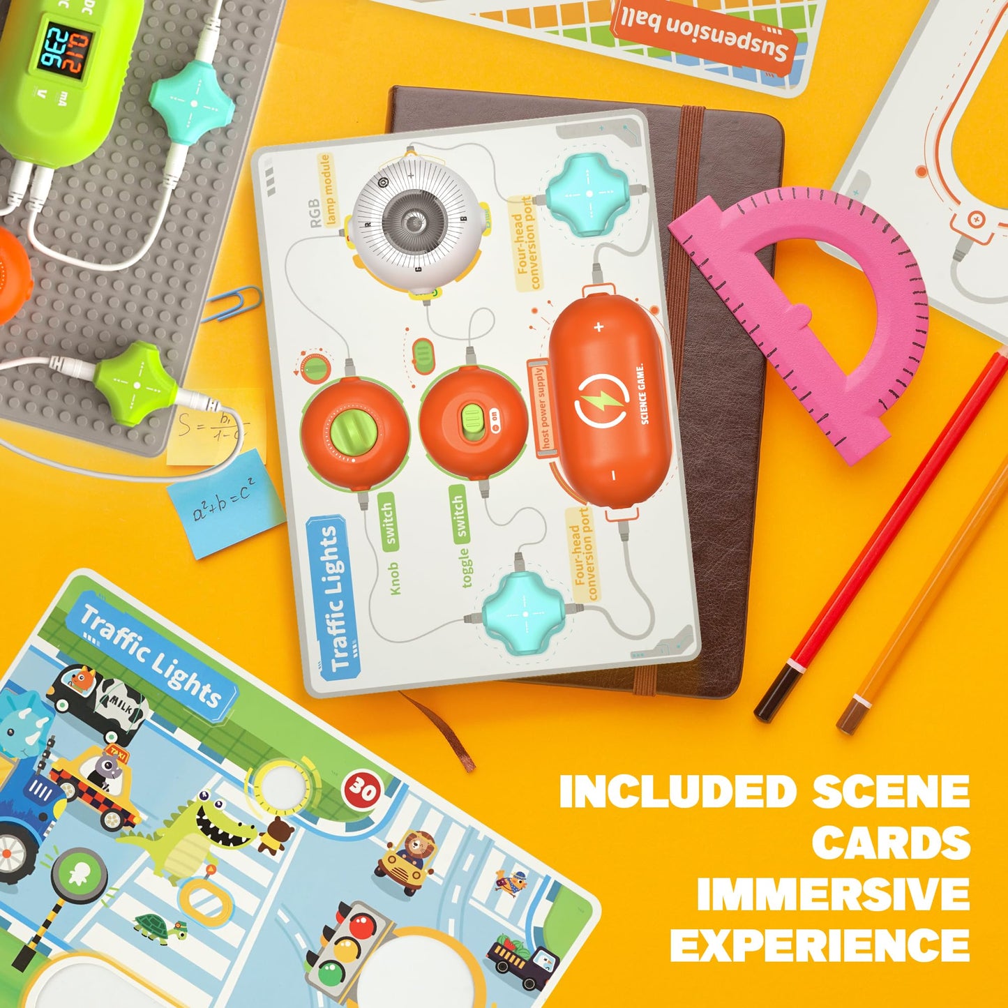 SMILESSKIDDO Science Kits for Kids – 420+ Projects, 35 Circuit Parts, STEM Electronics Kit