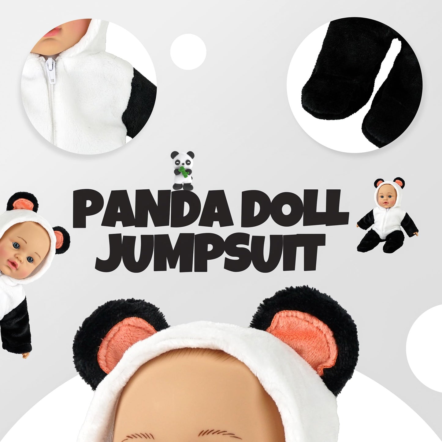 SMILESSKIDDO Baby Doll Clothes – 6 Animal Outfits for 12–16 Inch Dolls