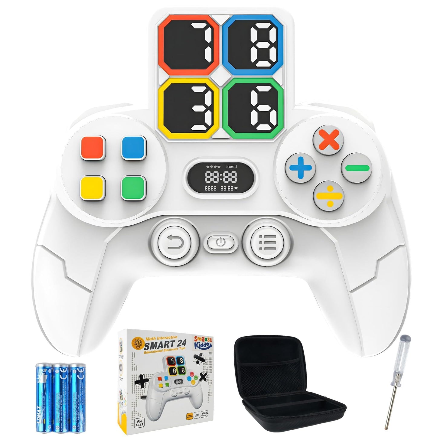 SMILESSKIDDO Math Games – Handheld Electronic Math Challenge for Kids and Teens