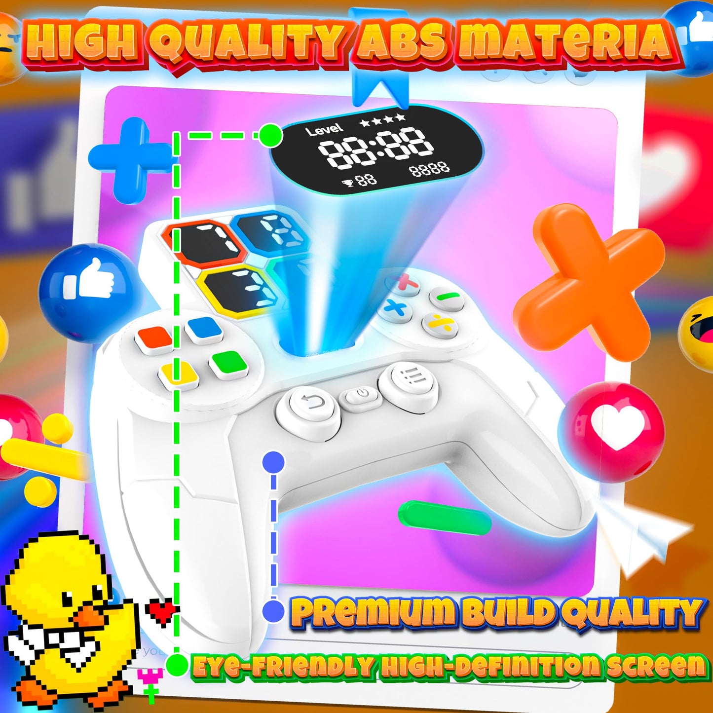 SMILESSKIDDO Math Games – Handheld Electronic Math Challenge for Kids and Teens