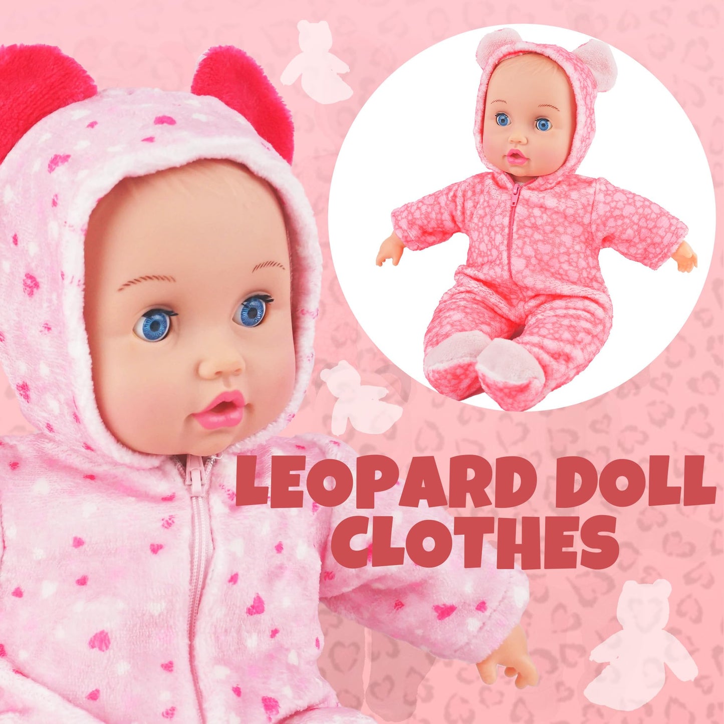 SMILESSKIDDO Baby Doll Clothes – 6 Animal Outfits for 12–16 Inch Dolls