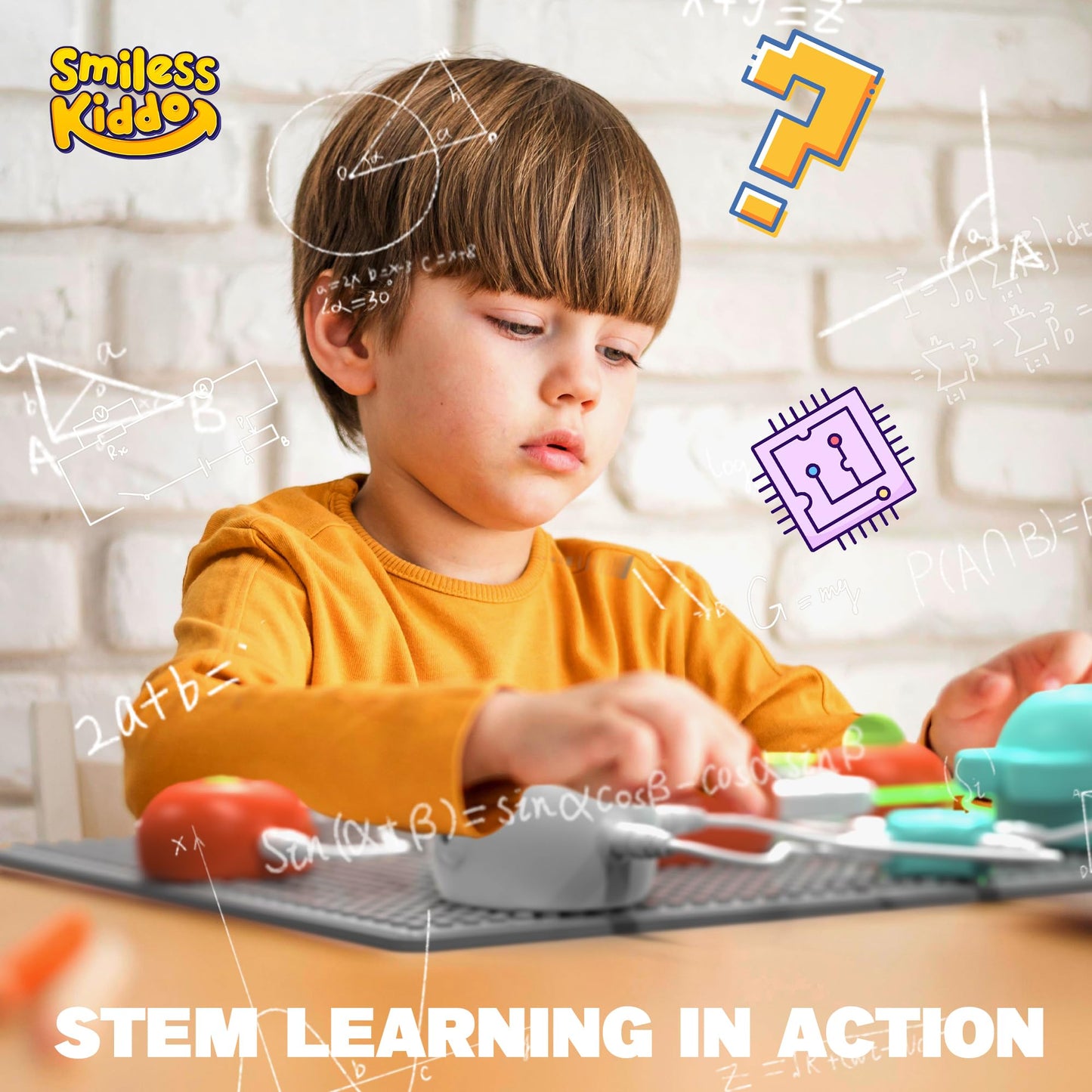 SMILESSKIDDO Science Kits for Kids – 420+ Projects, 35 Circuit Parts, STEM Electronics Kit