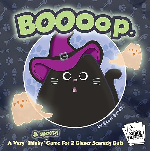 BOOoop by Smirk and Dagger — 2-Player Strategy Board Game with Ghost Cats (Halloween Edition)