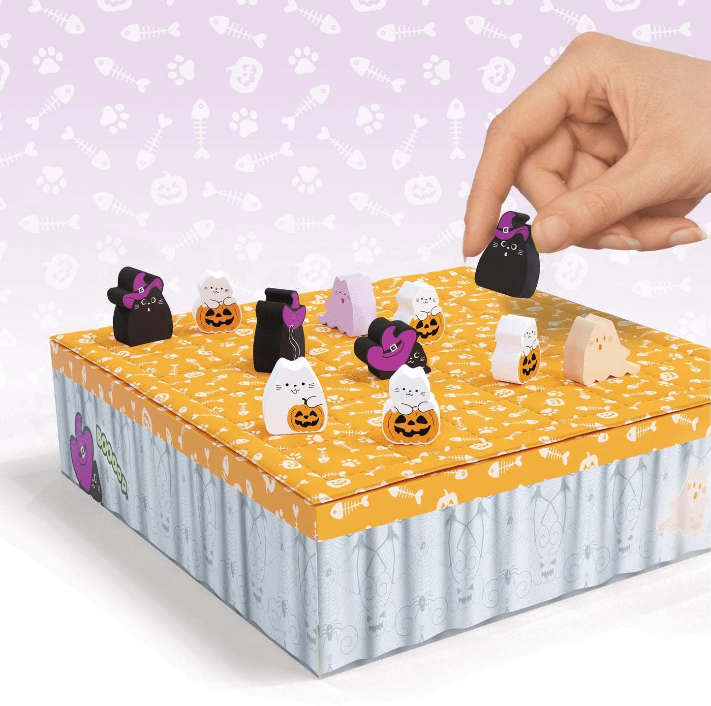 BOOoop by Smirk and Dagger — 2-Player Strategy Board Game with Ghost Cats (Halloween Edition)
