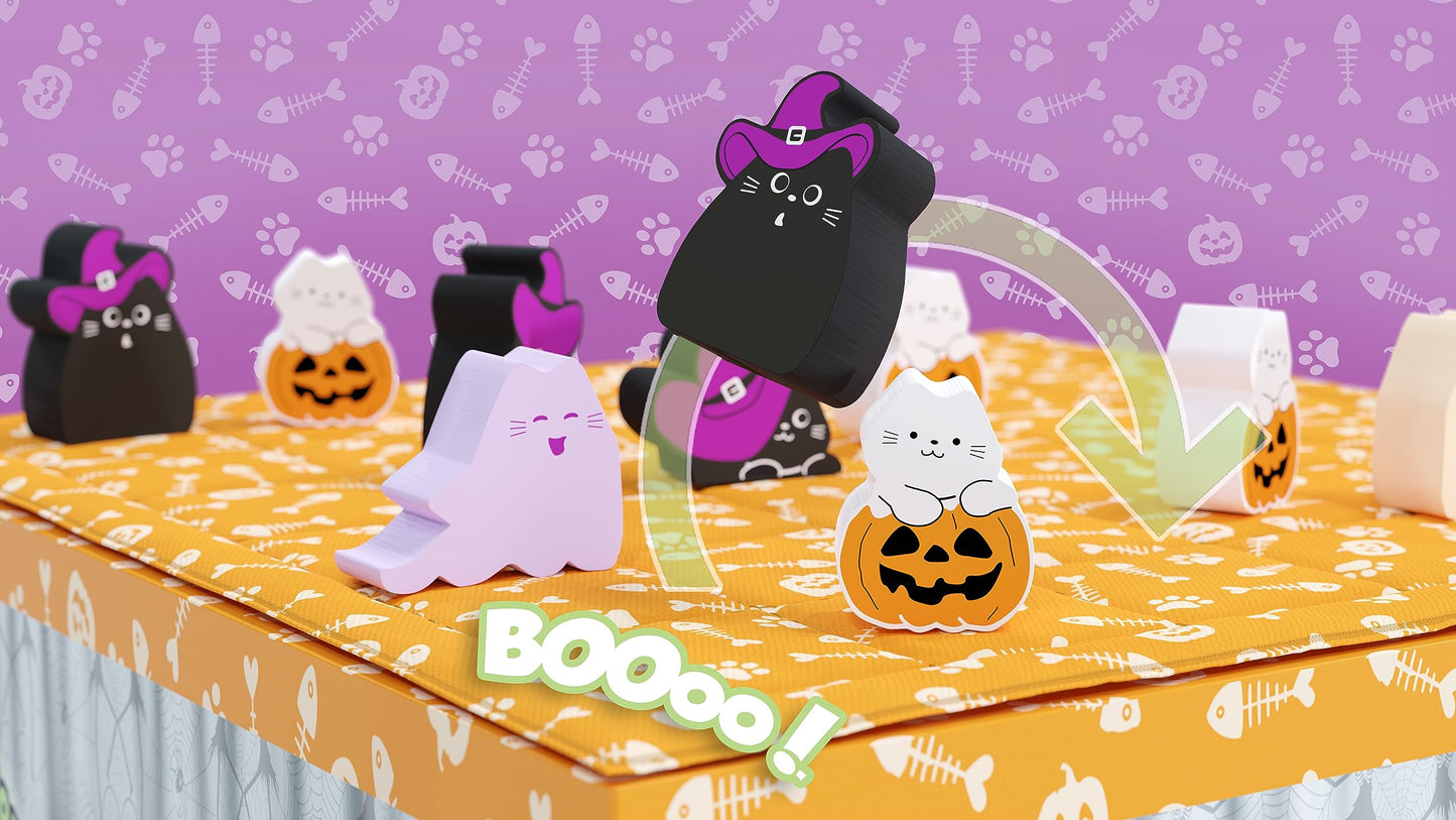 BOOoop by Smirk and Dagger — 2-Player Strategy Board Game with Ghost Cats (Halloween Edition)