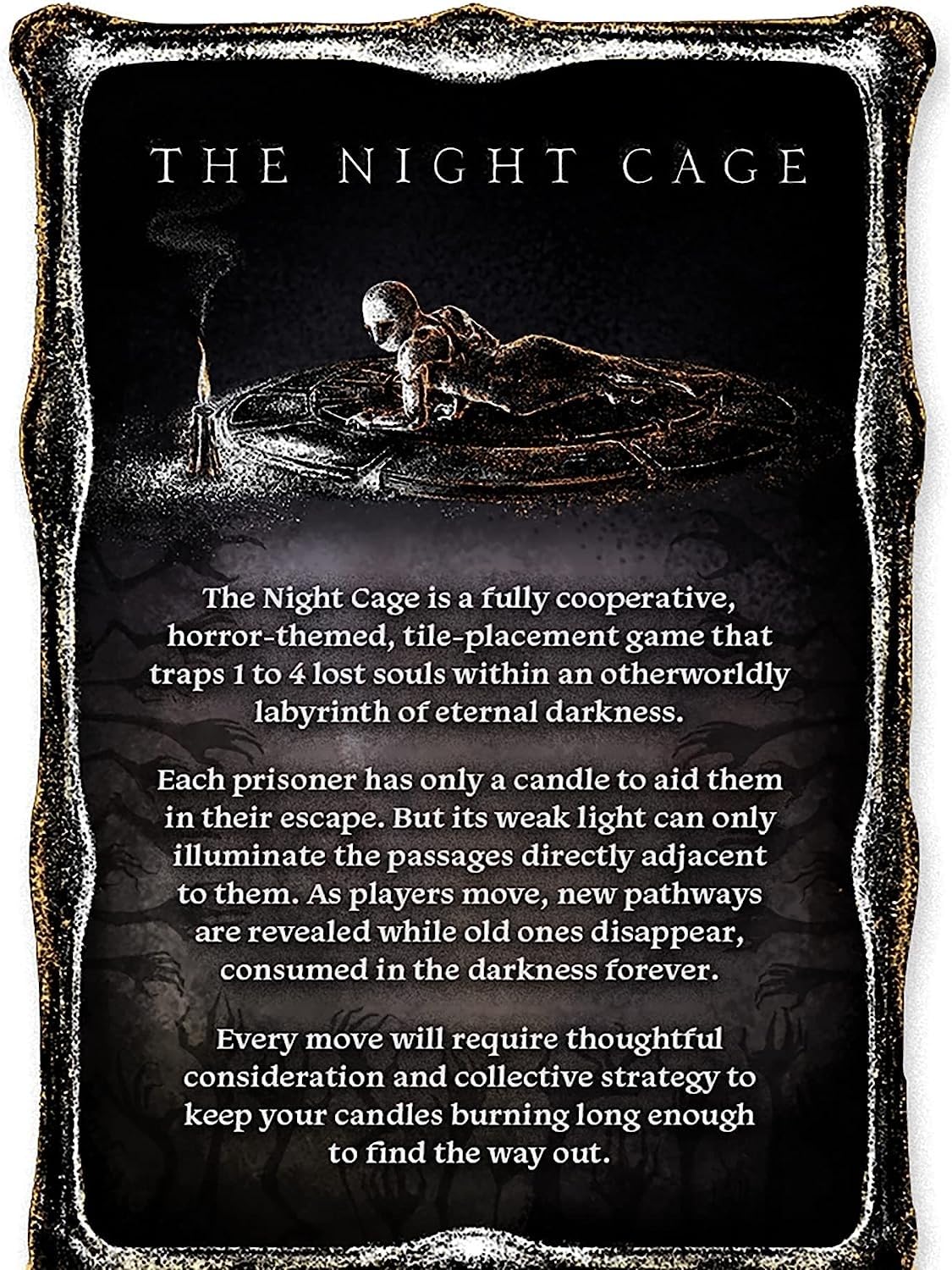 The Night Cage by Smirk & Dagger — Cooperative Candlelit Horror Strategy Game for 1–5 Players