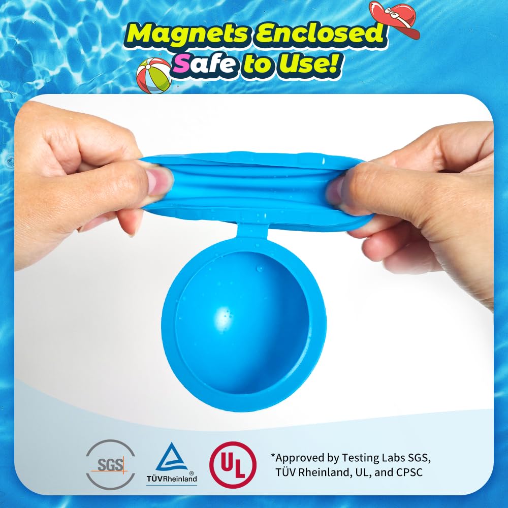 Smirodi Reusable Magnetic Water Balloons – Quick-Fill Water Bombs for Outdoor Games (8Pcs)