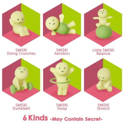 Smiski Dreams Glow in the Dark Exercising Series Figure – 1 Pack | Blind Box Surprise