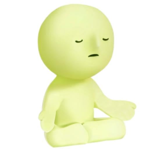 Smiski Dreams Glow in the Dark Figure – Yoga Series, Random Style, 1 Pack