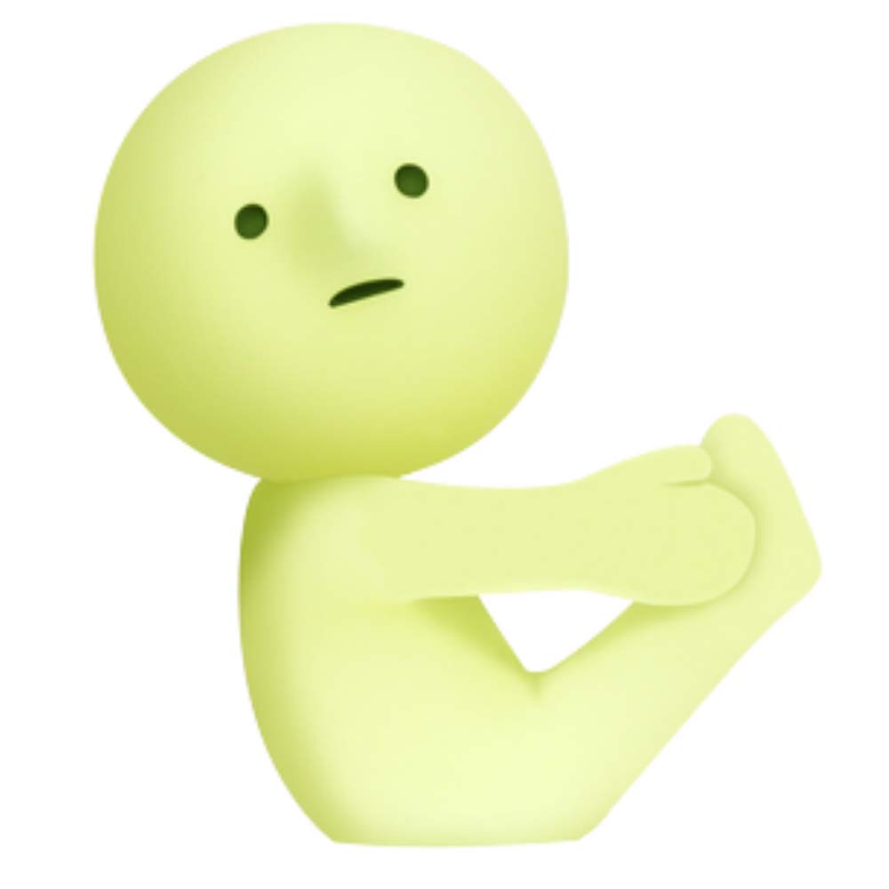 Smiski Dreams Glow in the Dark Figure – Yoga Series, Random Style, 1 Pack
