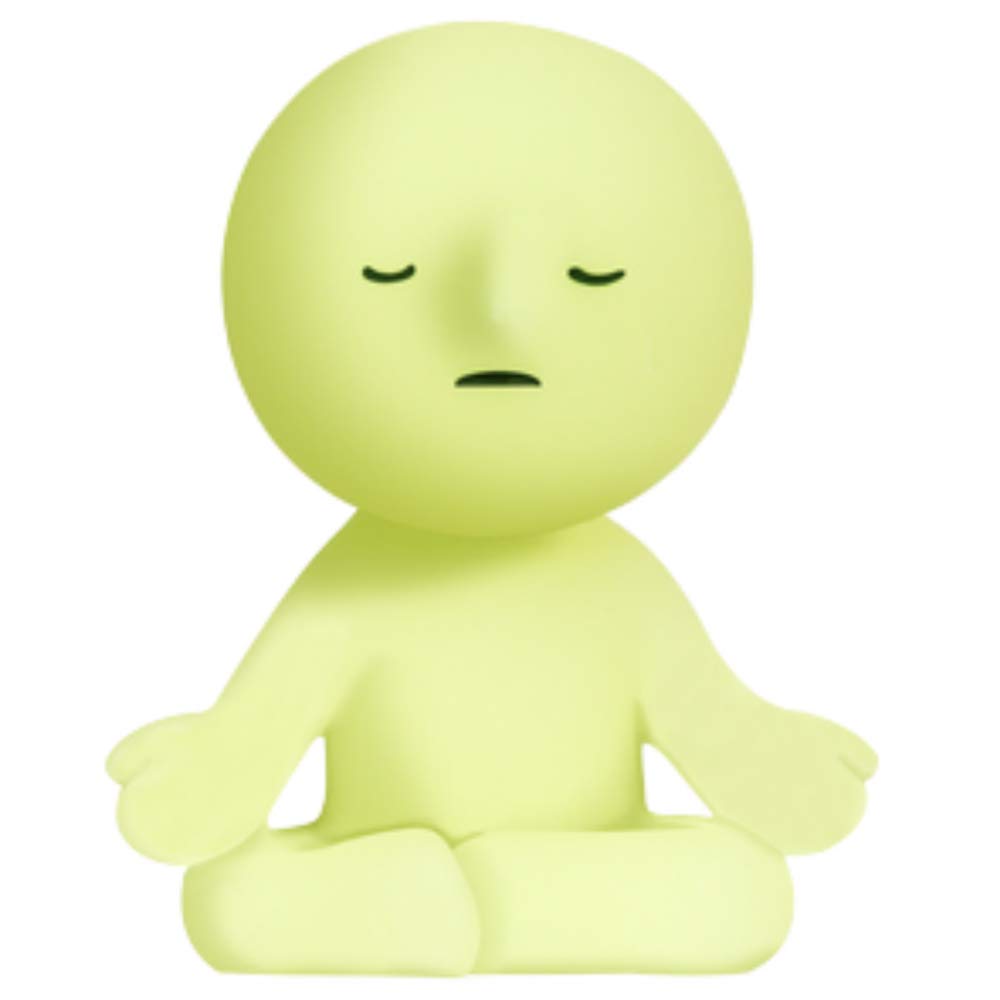 Smiski Dreams Glow in the Dark Figure – Yoga Series, Random Style, 1 Pack