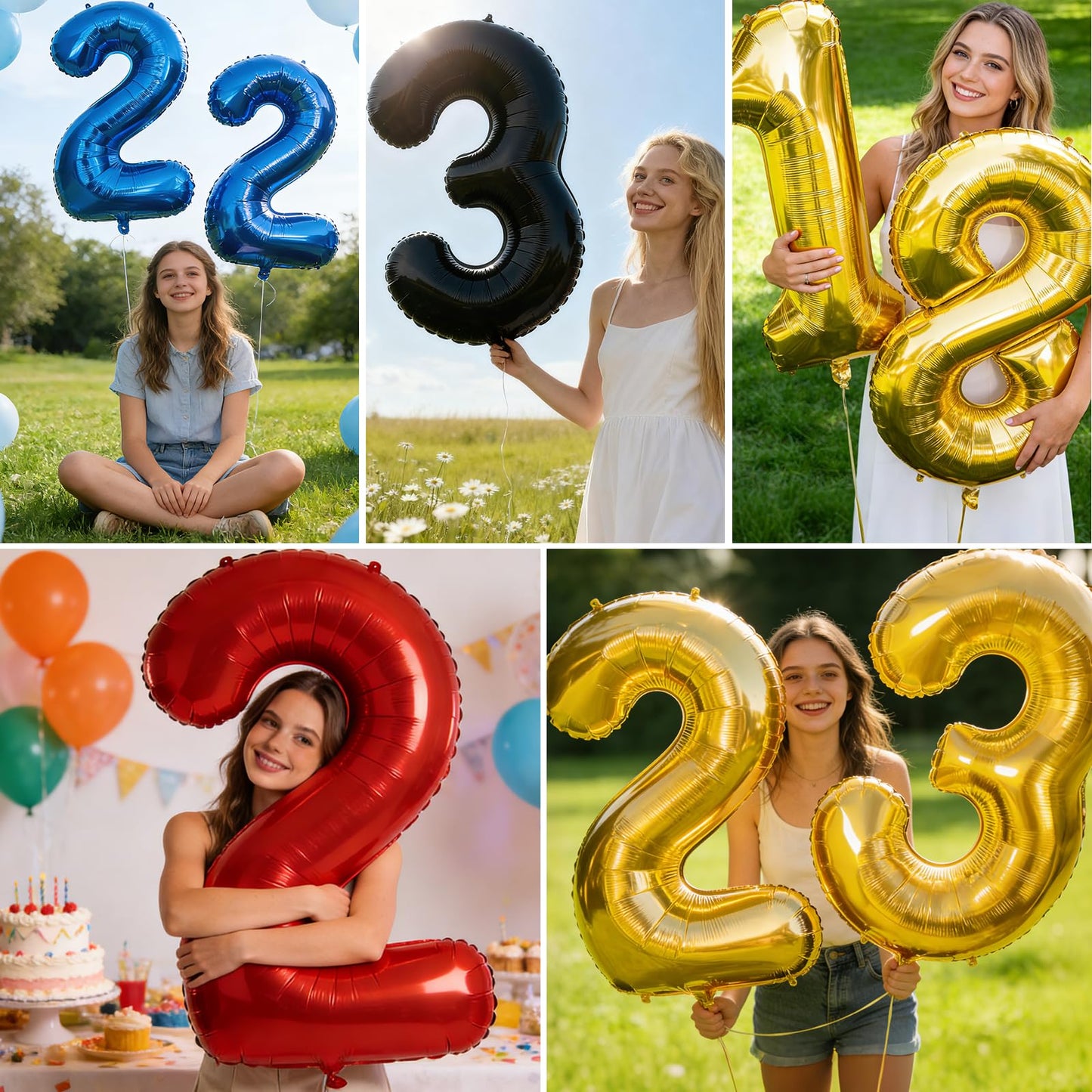 Smlpuame 40-Inch Gold Number 1 Balloon – Large Foil Digit for Parties
