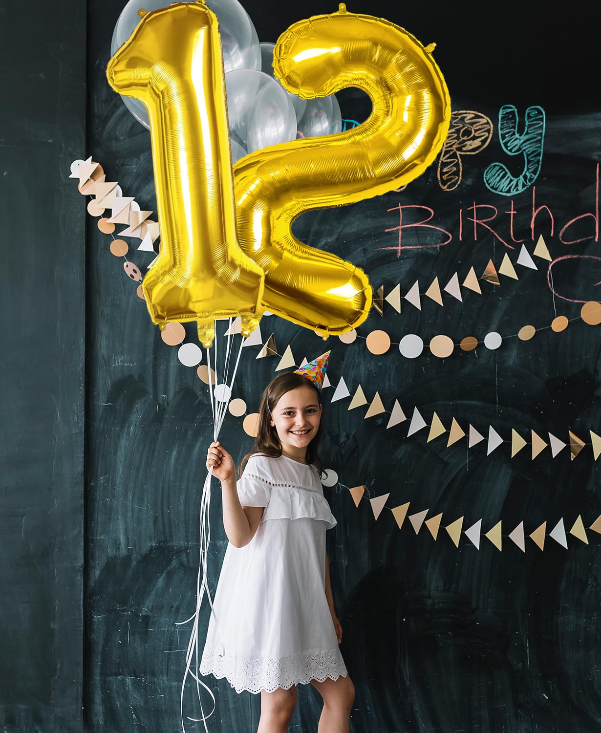 Smlpuame 40-Inch Gold Number 1 Balloon – Large Foil Digit for Parties