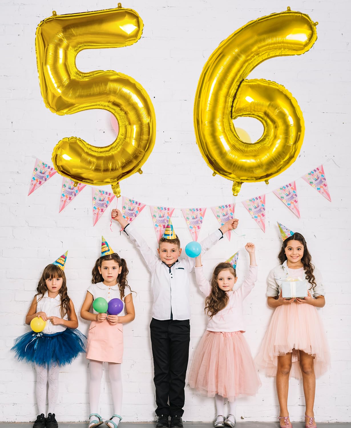 Smlpuame 40-Inch Gold Number 5 Balloon – Premium Foil Party Decor