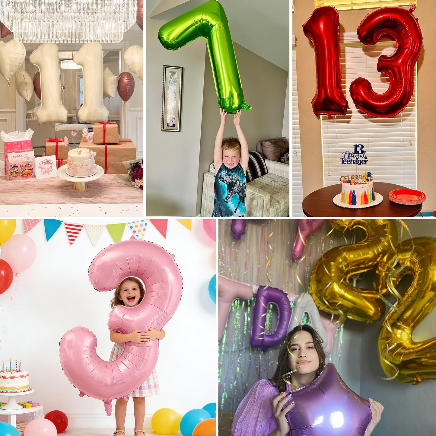 Smlpuame 40-Inch Gold Number 1 Balloon – Large Foil Digit for Parties