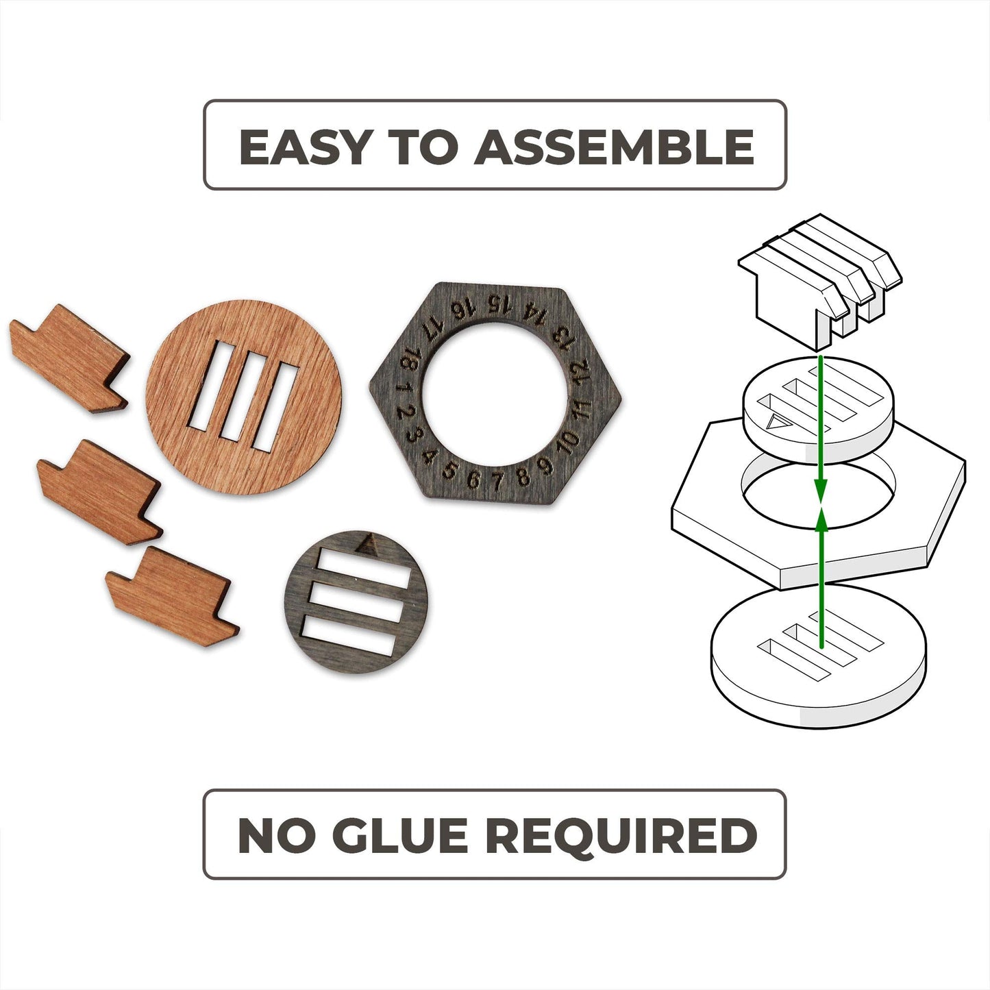 SMONEX Wooden Health Tracker 24 Pcs – EU & US Gloomhaven Frosthaven Monster Stands