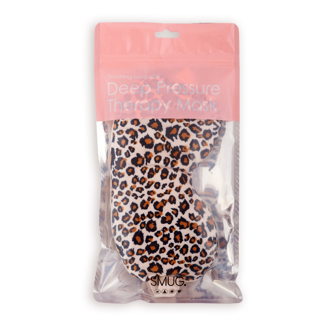 Lavender Deep Pressure Therapy Eye Mask - Leopard Print