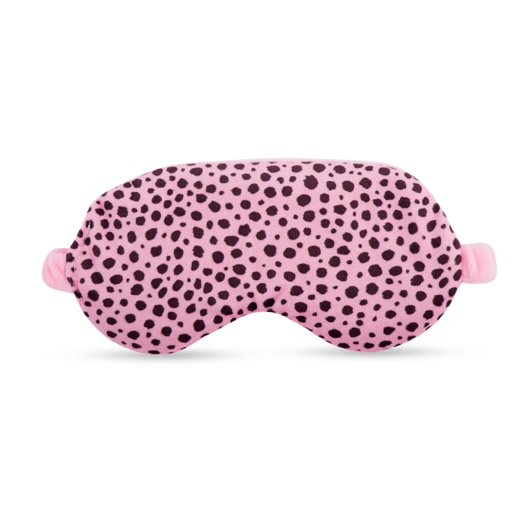 Lavender Deep Pressure Therapy Mask - Pink Dalmatian Print