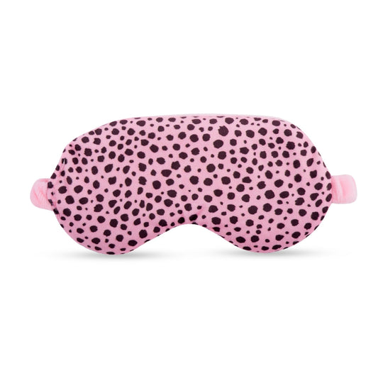 Lavender Deep Pressure Therapy Mask - Pink Dalmatian Print