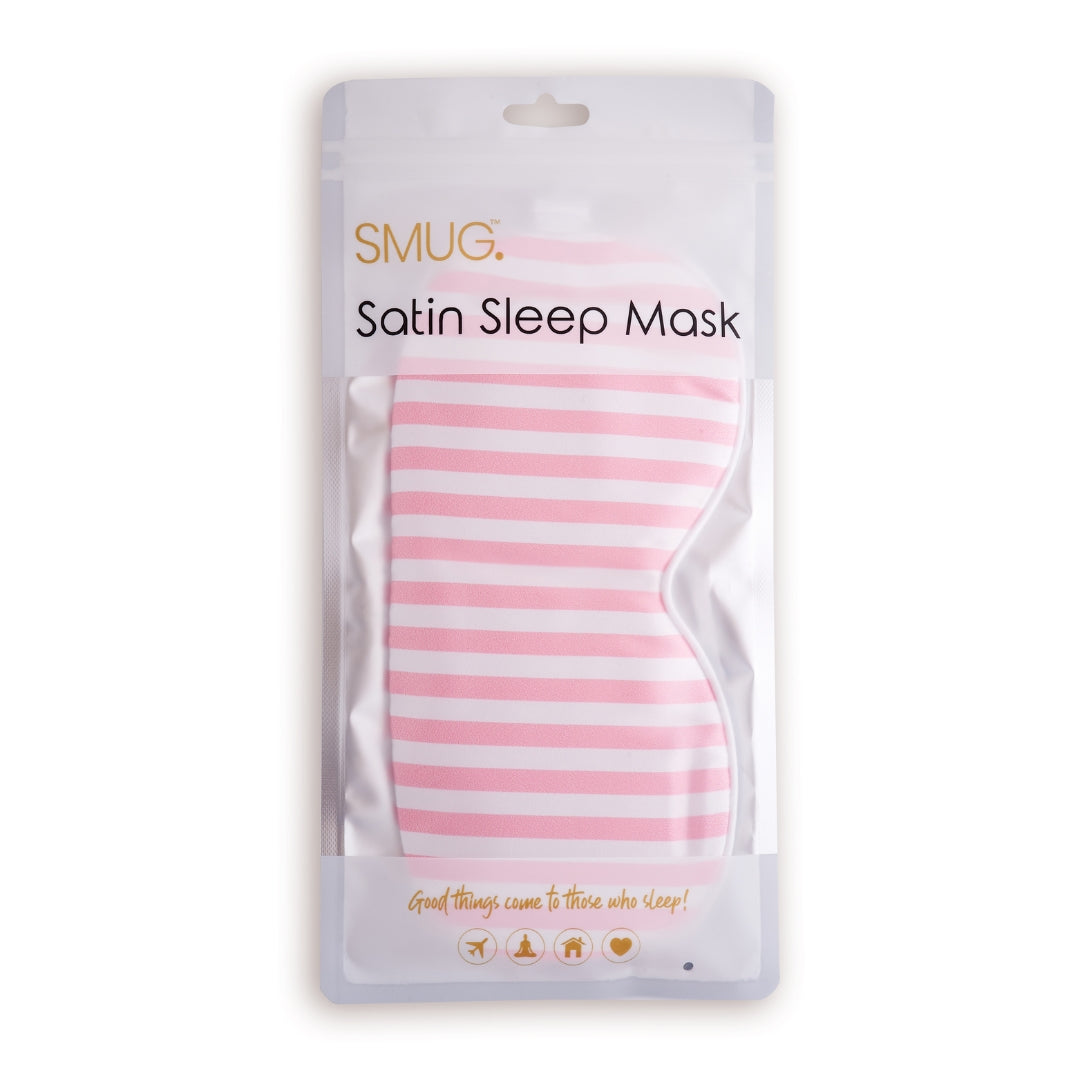 Contoured & Satin Sleep Mask Double Pack & Accessories Bag Set - Various Prints