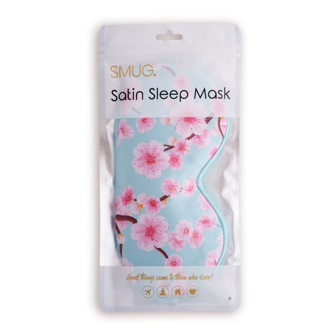 Satin Sleep Mask & Accessories Bag Set - Various Prints