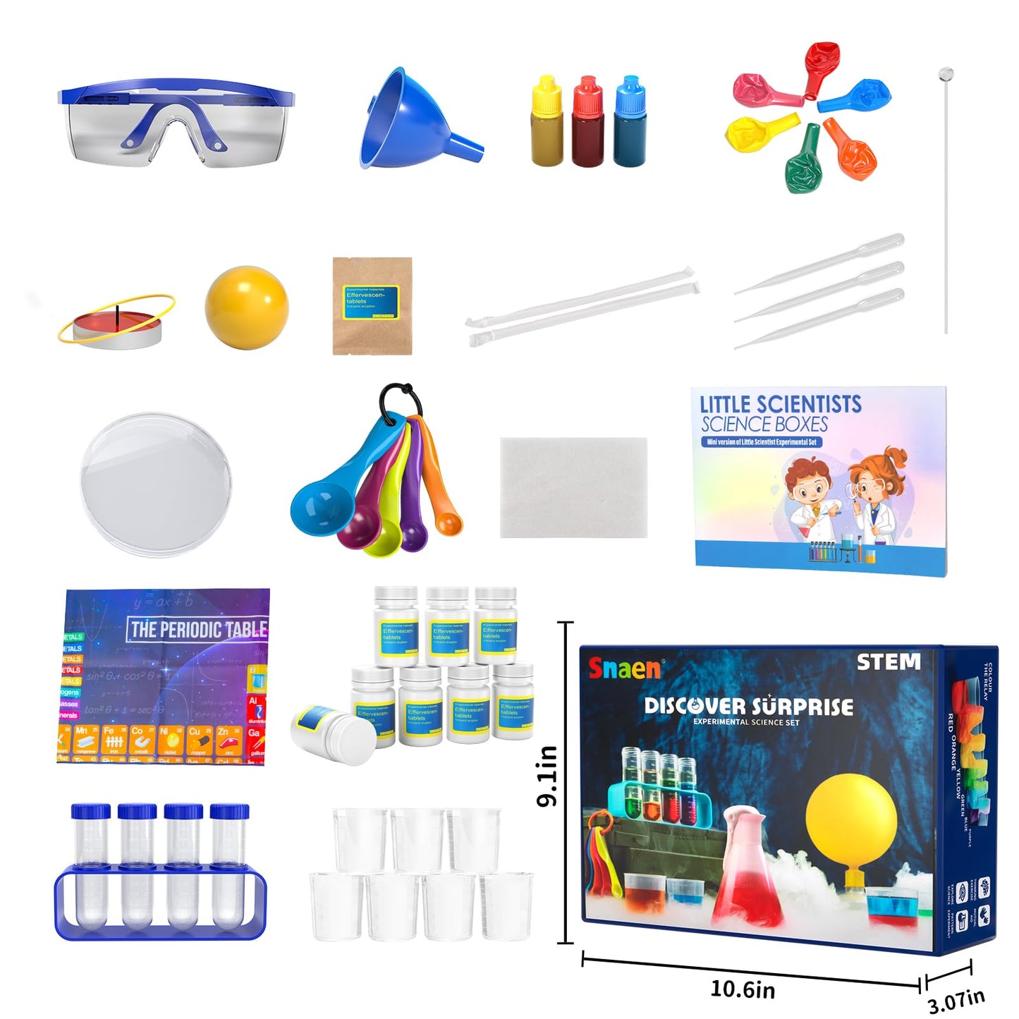 SNAEN 220+ Lab Experiments Kit for Kids — STEM Educational Science Toys for Ages 3-12