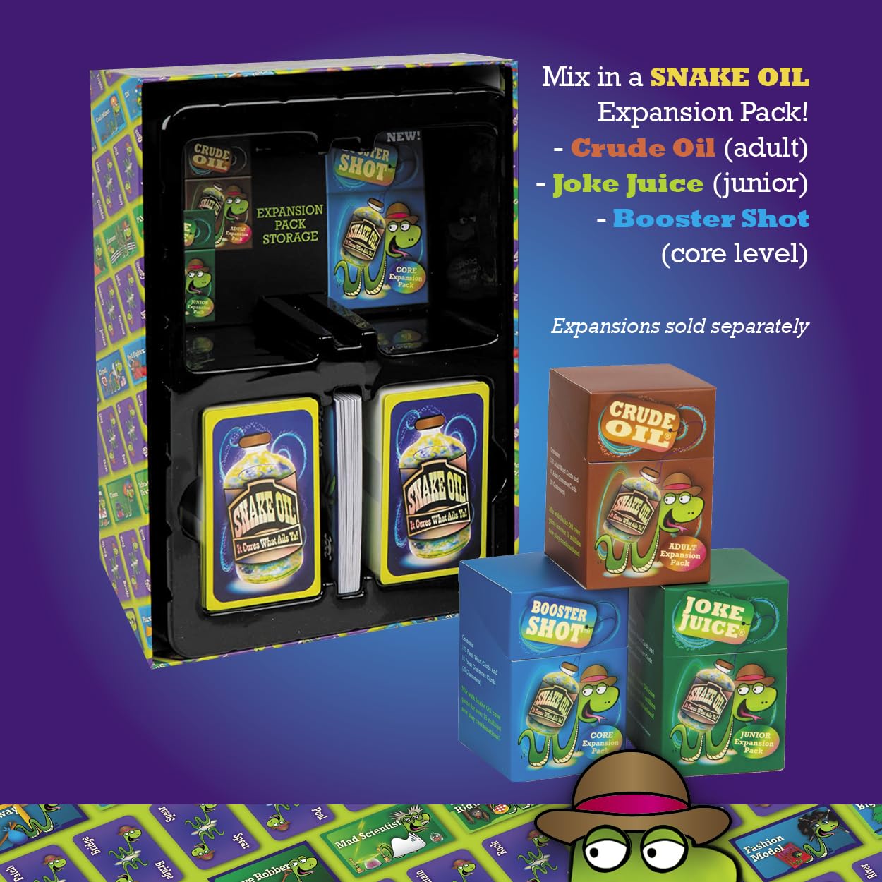 SNAKE OIL – The Silly Selling Party Game for 3-10 Players