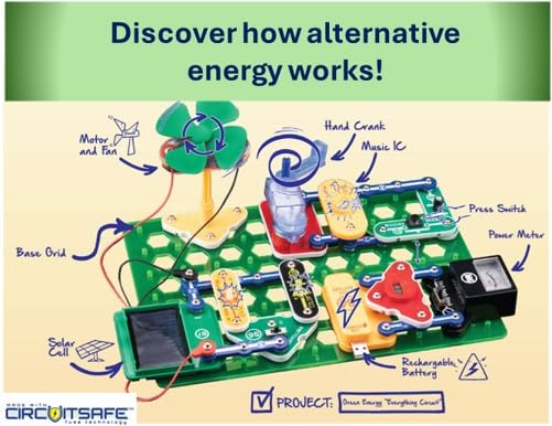 Snap Circuits Green Energy Electronics Exploration Kit | 125+ STEM Projects | 45+ Parts