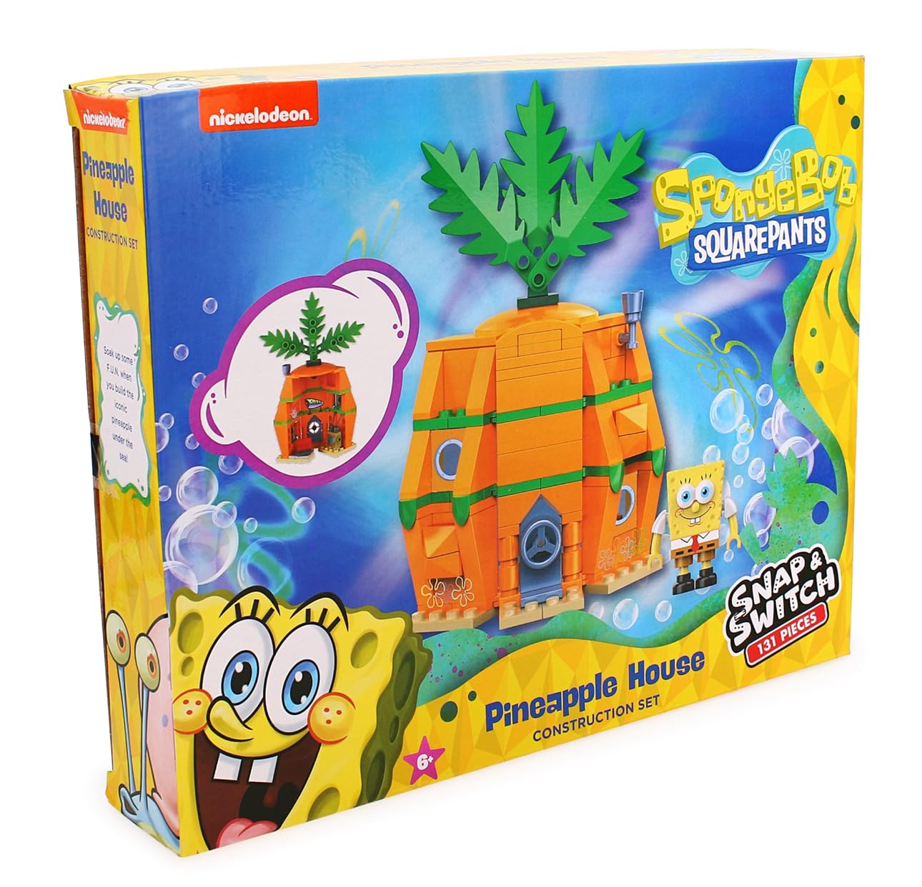 Snap & Switch SpongeBob Pineapple House Construction Set – 131 Pieces